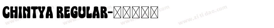 Chintya Regular字体转换